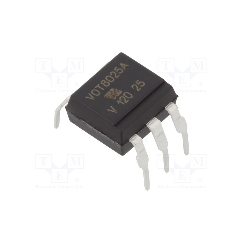 1 pcs x VISHAY - VOT8025AG - Optotriac, 5.3kV, triac,zero voltage crossing driver, Ch: 1