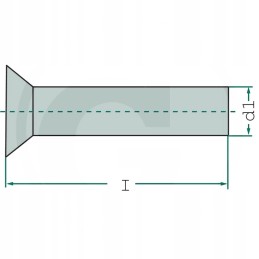 Mortise head rivets, pack of 190 pcs