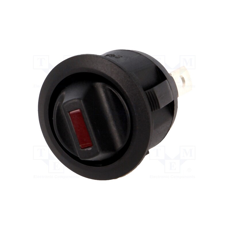 1 pcs x SCI - R13-112LP-02-BBRR-0D-L-1 - ROCKER, SPST, Pos: 2, ON-OFF, 20A/12VDC, black, LED,point, 12V, 50mΩ