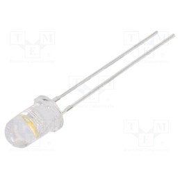 1 pcs x OPTOSUPPLY - OS5MME5B91A - LED, 5mm, white warm, 14400÷18000mcd, 85°, Front: convex, 2.7÷3.4V