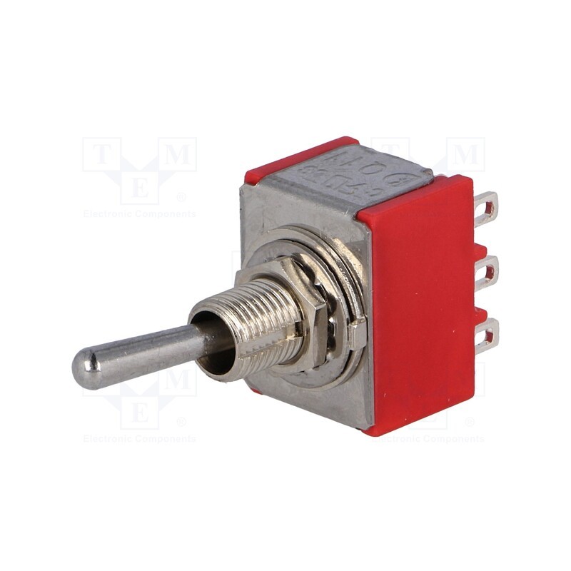 1 pcs x - 1M31T1B1M1QE - Switch: toggle, Pos: 2, 3PDT, ON-ON, 2A/250VAC, 5A/28VDC, -35÷80°C