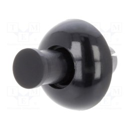 10 pcs x DREMEC - 8G406V20326 - Rivet, polyamide, L.rivet: 5.1mm, Panel cutout diam: 4.8mm, black