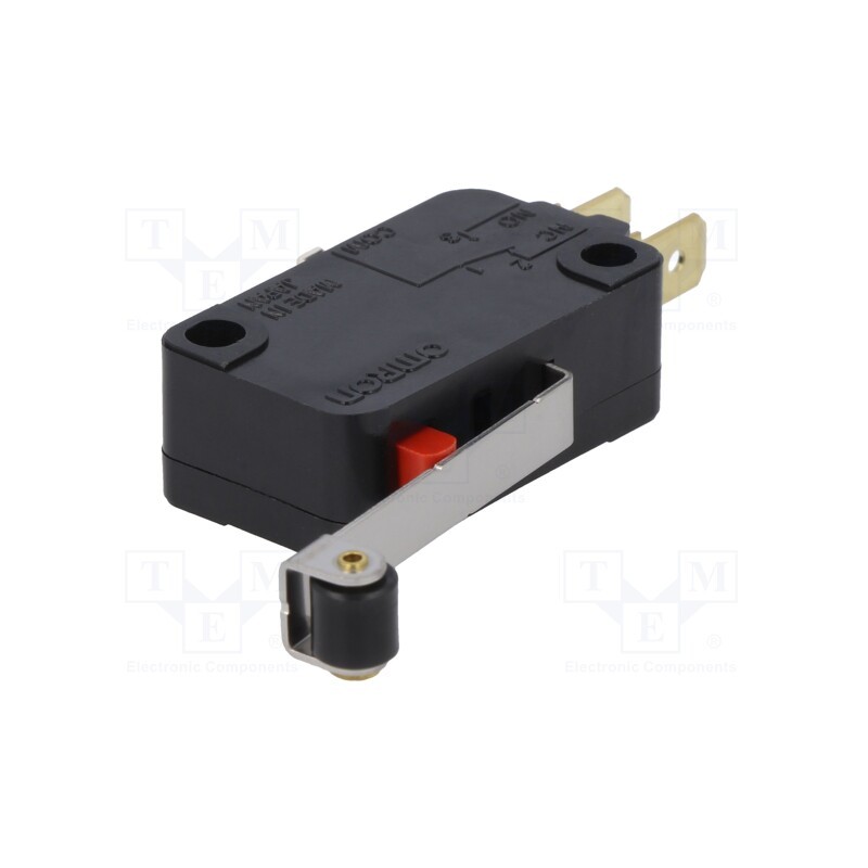 1 pcs x OMRON OCB - VX-56-1C23 - Microswitch SNAP ACTION, 5A/250VAC, with lever (with roller)