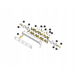 Forage harvester knife 84037550 new holland original cnh