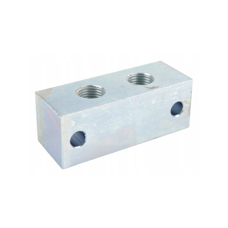 Connecting block 2 connectors m10x1 clnb2m1010