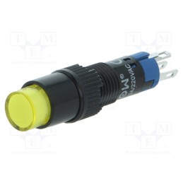 1 pcs x ONPOW - LAS4Y-11Z/230/Y - Switch: push-button, Pos: 2, SPDT, 0.5A/250VAC, 1A/24VDC, ON-ON
