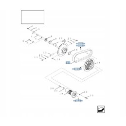 Milling belt elevation new holland cr 87547837 875