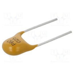 5 pcs x EATON/BUSSMANN - PTR060V0025-BK - Fuse: PTC polymer, 250mA, Imax: 40A, THT, PTR060V, bag