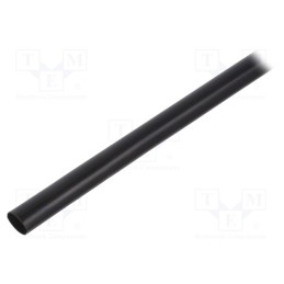 5 m x RADPOL - WRJCC8000200010030C1 - Heat shrink sleeve, glueless, 4: 1, 8mm, L: 1m, black, polyolefine