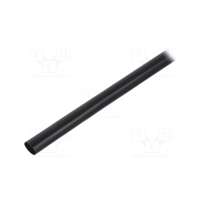 5 m x RADPOL - WRJCC8000200010030C1 - Heat shrink sleeve, glueless, 4: 1, 8mm, L: 1m, black, polyolefine