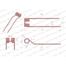 Claas 9024822 motogeneric finger shaker