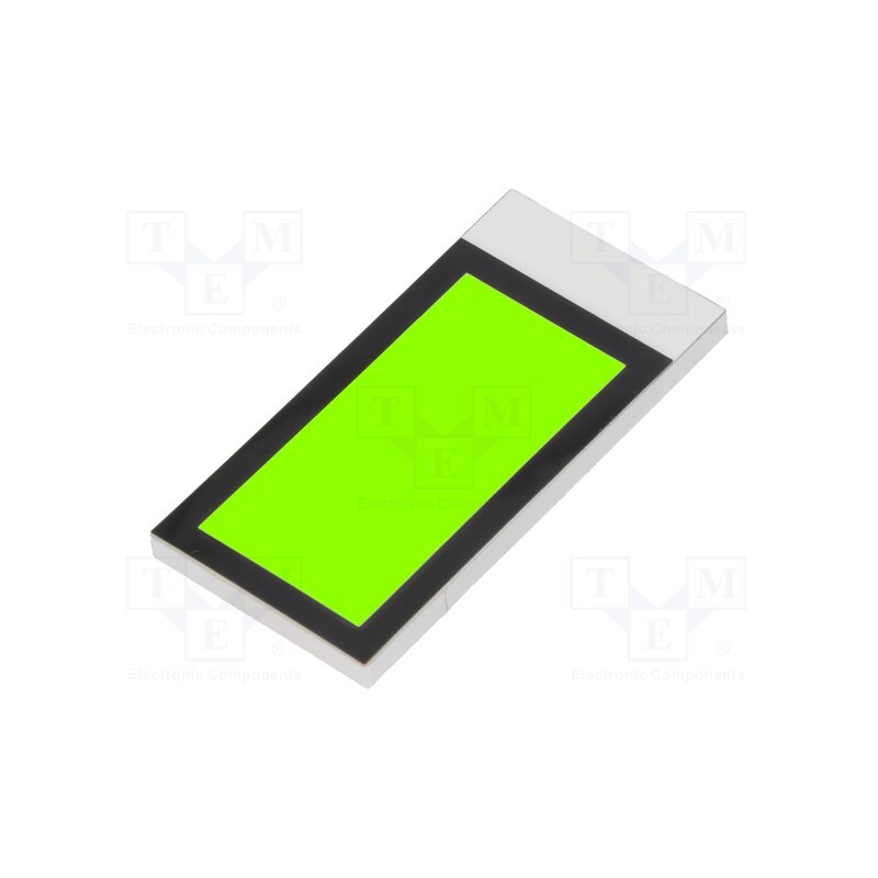1 pcs x DISPLAY ELEKTRONIK - DE LP-504-Y - Backlight, DE123, LED, Dim: 35.5x17.78x2.5mm, yellow-green
