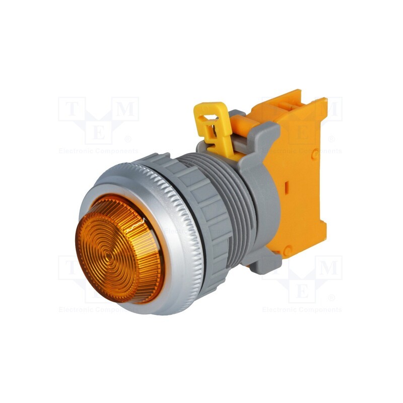 1 pcs x AUSPICIOUS - PLN30A O W/O LAMP - Control lamp, 30mm, PLN30, -20÷60°C, Illumin: BA9S,filament lamp