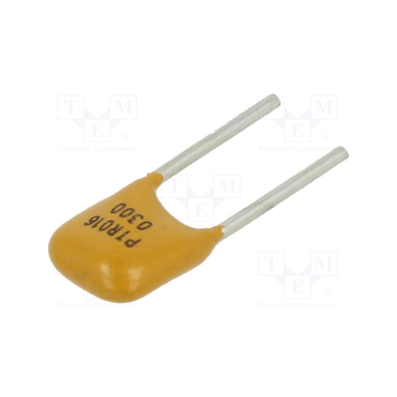 5 pcs x EATON/BUSSMANN - PTR016V0300-BK - Fuse: PTC polymer, 3A, Imax: 100A, THT, PTR016V, bag