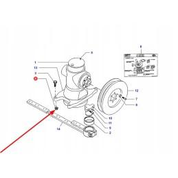 La322705650 nut with flange m12
