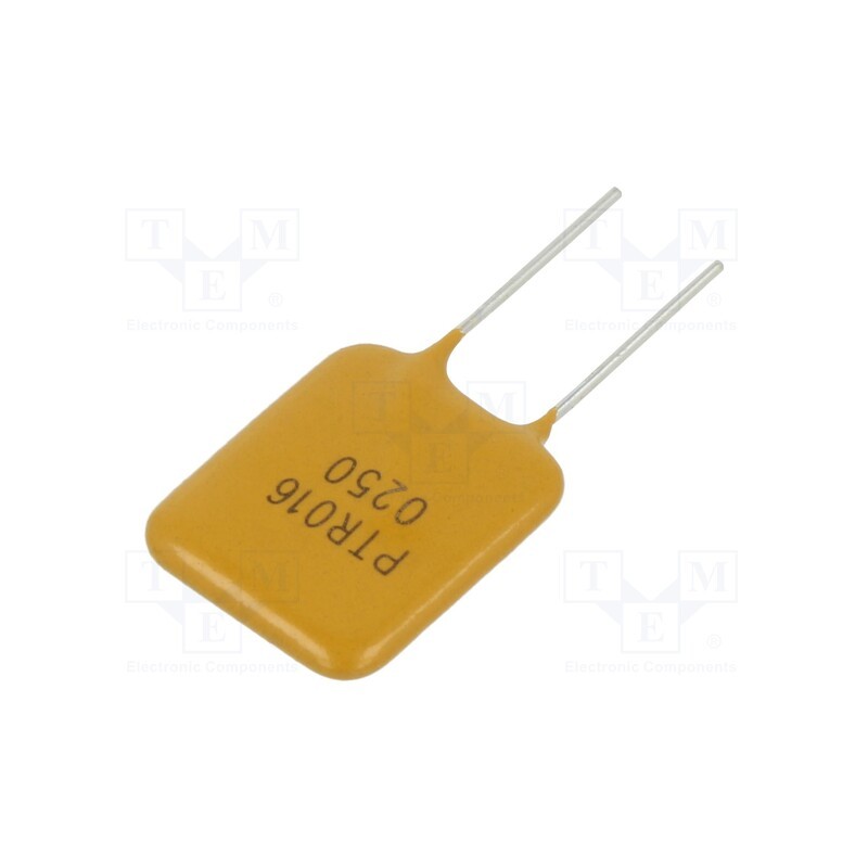 5 pcs x EATON/BUSSMANN - PTR016V0250-BK - Fuse: PTC polymer, 2.5A, Imax: 40A, THT, PTR016V, bag