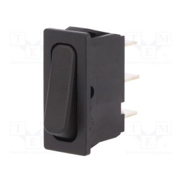 1 pcs x Marquardt - 1833.3302 - ROCKER, SPDT, Pos: 2, ON-ON, 10A/250VAC, black, IP40, none, 100mΩ
