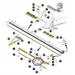 New Holland 47980548 scythe knife, new type