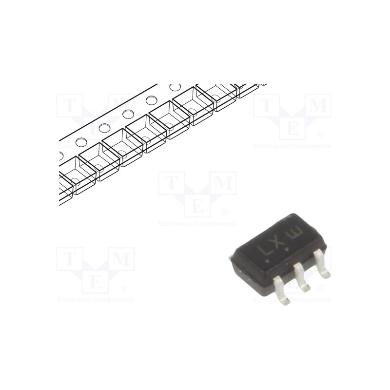 5 pcs x ONSEMI - NL17SZ17DFT2G - IC: digital, buffer,non-inverting, Ch: 1, SMD, SC88A, 1.65÷5.5VDC