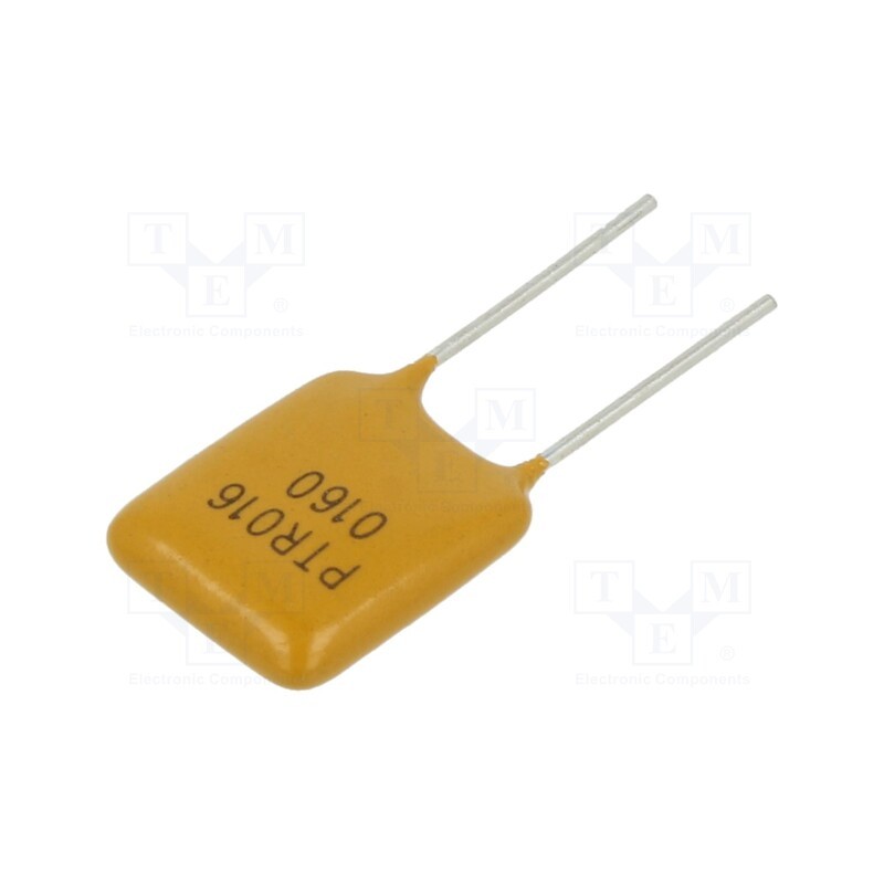 5 pcs x EATON/BUSSMANN - PTR016V0160-BK - Fuse: PTC polymer, 1.6A, Imax: 40A, THT, PTR016V, bag