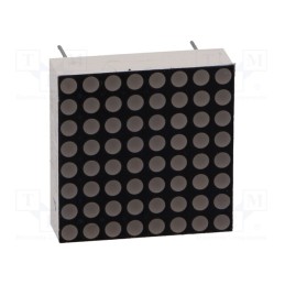 1 pcs x LUCKYLIGHT - KWM-20881CSB - Display: LED, matrix, 8x8, red, 3÷4.5mcd, cathode, 20x20mm, 1.8÷2.4V