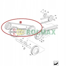 New Holland Case Puller Belt 84996133