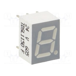 1 pcs x VISHAY - TDSL1150 - Display: LED, 7-segment, 7mm, 0.28', No.char: 1, orange-red, anode