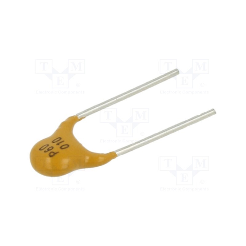 5 pcs x EATON/BUSSMANN - PTR060V0010-BK - Fuse: PTC polymer, 100mA, Imax: 40A, THT, PTR060V, bag