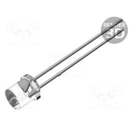 1 pcs x Token - PT-IC-AC-5-PE-550 - Phototransistor, 5mm, λp max: 550nm, Lens: transparent, Front: flat