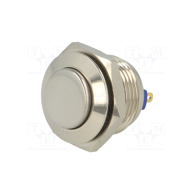 1 pcs x ONPOW - GQ16H-10/J/N - Switch: vandal resistant, Pos: 2, SPST-NO, 2A/36VDC, IP65, OFF-(ON)