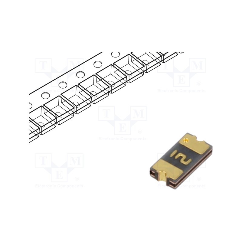 5 pcs x SCHURTER - PFNF.020.2 - Fuse: PTC polymer, 200mA, 24VDC, PCB,SMT, 3.2x1.6mm, PFNF, 2mm, 1206