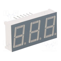 1 pcs x FORYARD - FYT-5631AUHR-21 - Display: LED, 7-segment, 14.2mm, 0.56', No.char: 3, red, 30÷60mcd