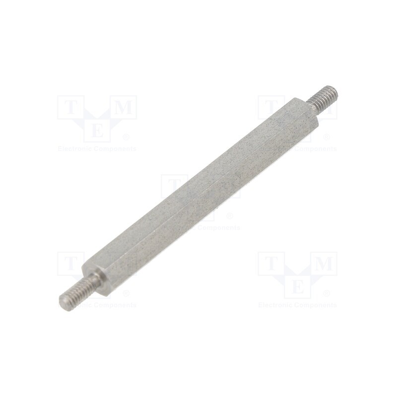 10 pcs x DREMEC - 442X40 - Screwed spacer sleeve, 40mm, Ext.thread: M2,5, hexagonal