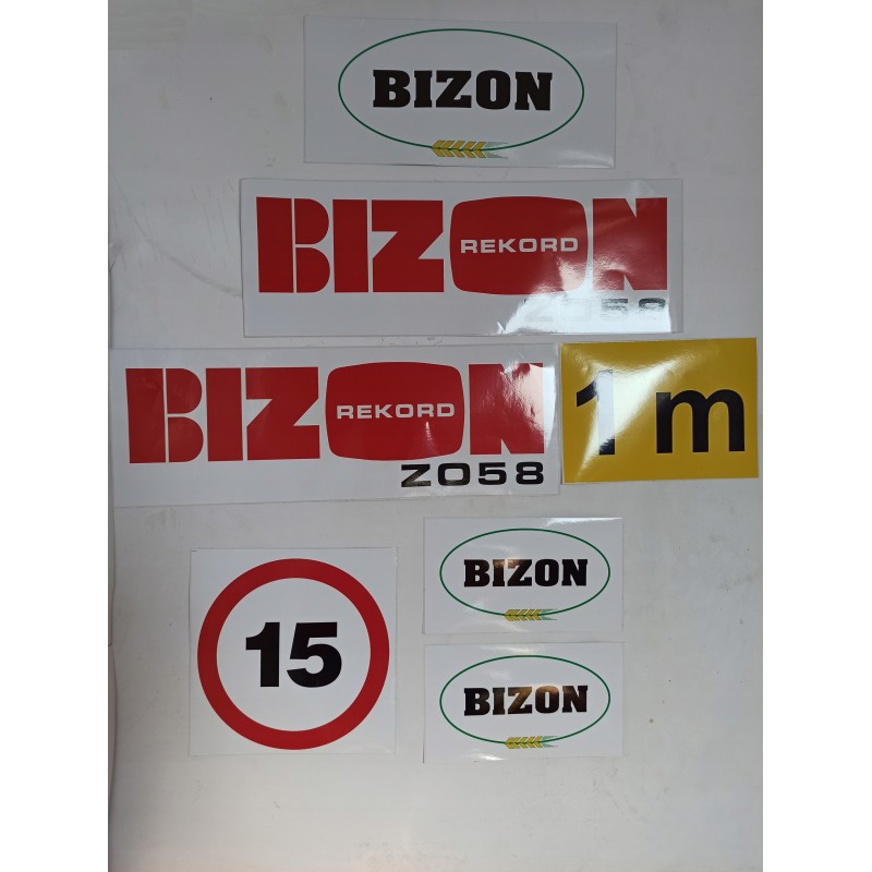 Bison record sticker sticker z058 set