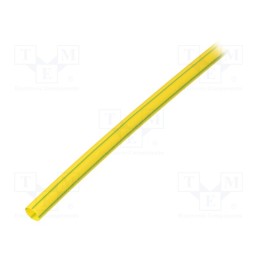 5 m x RADPOL - WRJCC4800240010030K1 - Heat shrink sleeve, glueless, 2: 1, 4.8mm, L: 1m, yellow-green