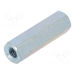10 pcs x BOSSARD - 1543938 - Screwed spacer sleeve, 35mm, Int.thread: M6, steel, zinc