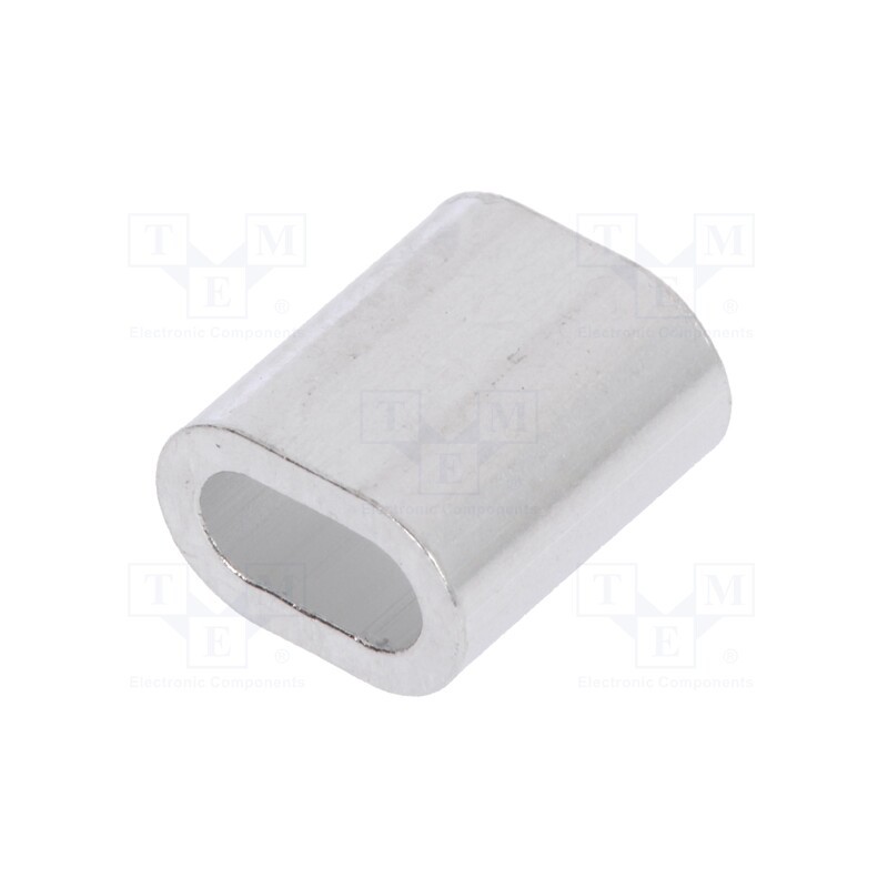 20 pcs x DROMET - ZLA.2 - Ferrule, aluminium, for rope, Ørope: 2mm, L: 7mm