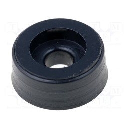 20 pcs x MASZCZYK - FI-1 BK PVC - Foot, H: 5mm, black, PVC, Dim: Ø14mm, Ømount.hole: 2.9mm