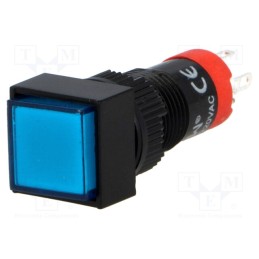 1 pcs x ONPOW - LAS3F-11Z/230/B - Switch: push-button, Pos: 2, SPDT, 0.5A/250VAC, 1A/24VDC, ON-ON