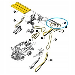 Belt new holland cr 3hbx3510 84188121