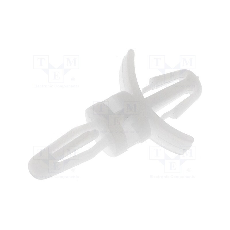 20 pcs x ESSENTRA - LCBS-4-01 - PCB distance, polyamide, L: 6.4mm, snap fastener, natural, UL94V-2