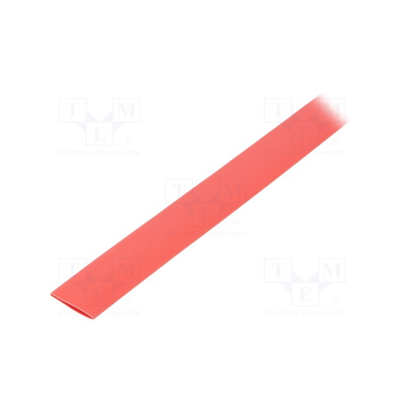 5 m x TASKER - GTM 9548 R - Heat shrink sleeve, glueless, 2: 1, 9.5mm, L: 1m, red, polyolefine