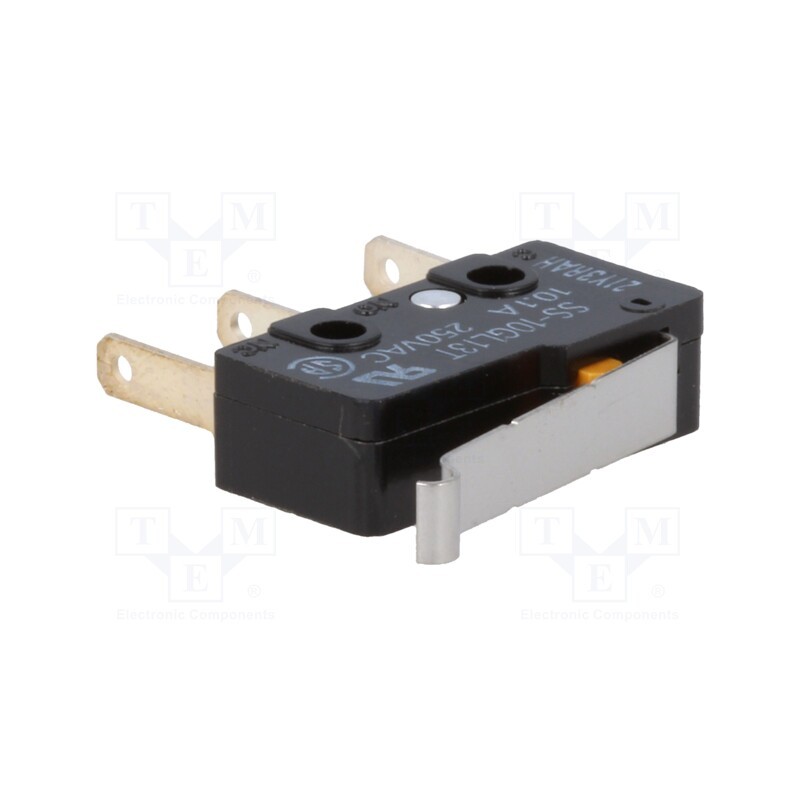 1 pcs x OMRON OCB - SS-10GL13T - Microswitch SNAP ACTION, 10A/250VAC, SPDT, Rcont max: 30mΩ, Pos: 2