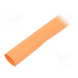 5 m x TASKER - GTM 6432 O - Heat shrink sleeve, glueless, 2: 1, 6.4mm, L: 1m, orange