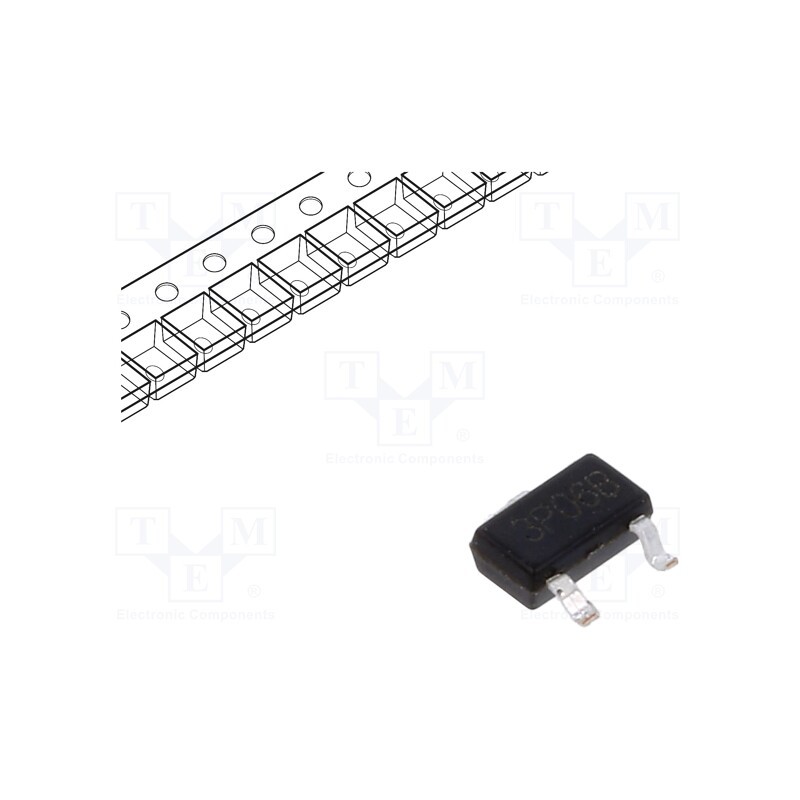 5 pcs x BRIDGELUX - BXT3800P06M - Transistor: P-MOSFET, unipolar, -60V, -2.1A, Idm: -12A, 1.2W
