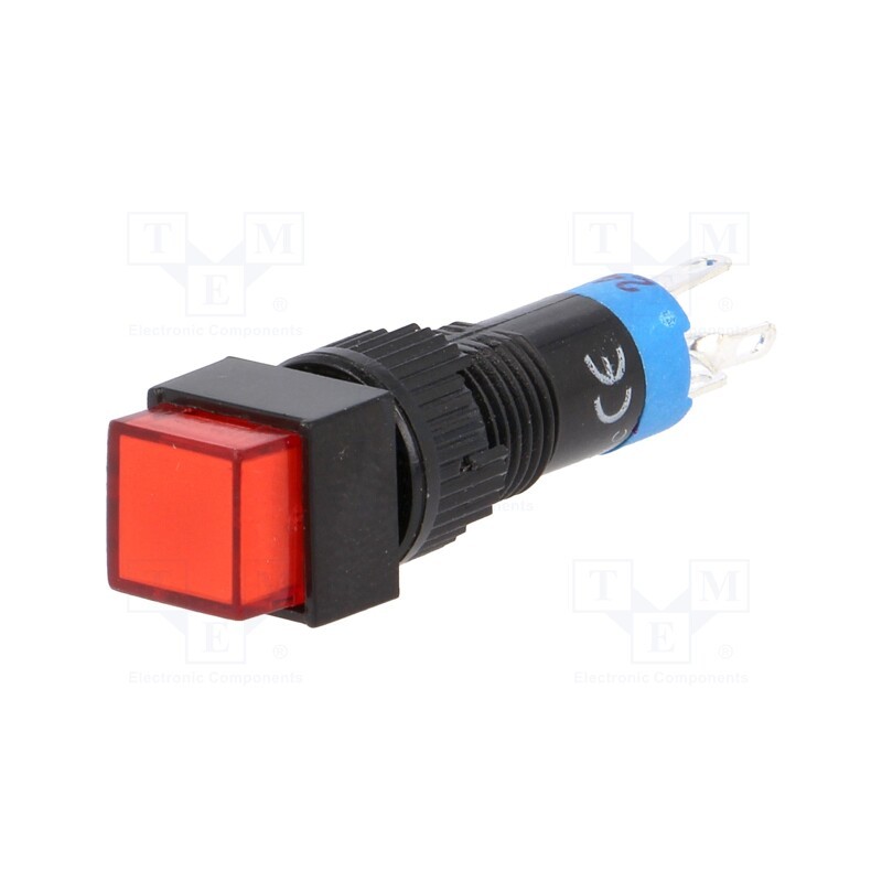 1 pcs x ONPOW - LAS4F-11Z/24/R - Switch: push-button, Pos: 2, SPDT, 0.5A/250VAC, 1A/24VDC, ON-ON