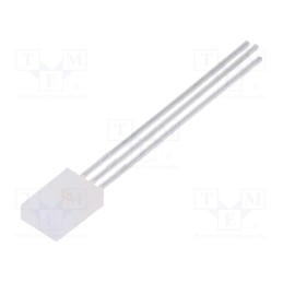 1 pcs x BROADCOM (AVAGO) - HLMP-0800 - LED, rectangular, 5.46x2.41x8mm, bicolour, green/red, 2.1mcd, 65°