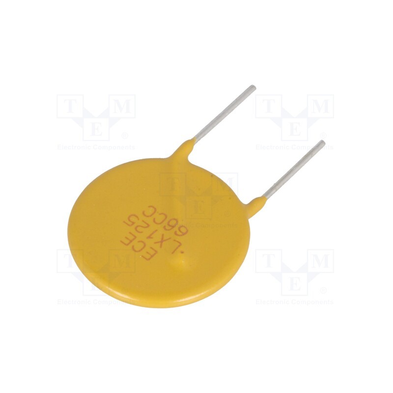 5 pcs x ECE - ERF-LX125V2 - Fuse: PTC polymer, 1.25A, bag, Ø0.81x7.6mm