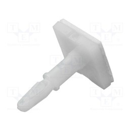 20 pcs x ESSENTRA - LCBSBS-7-01A2 ART - Self-adhesive holder, polyamide, L: 11.1mm, Ø2: 3.18mm