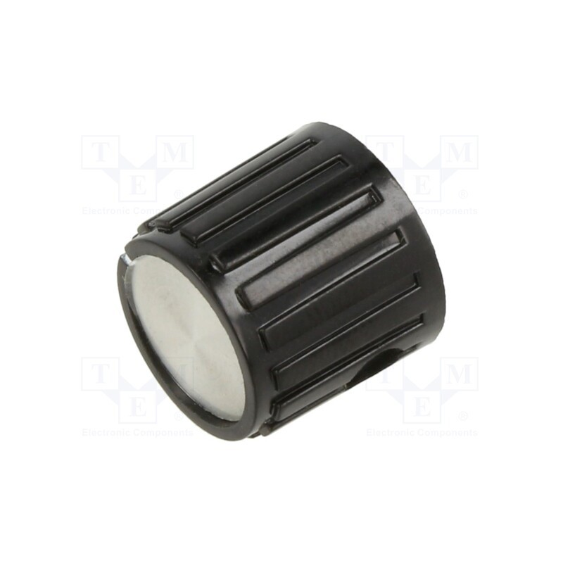1 pcs x TE Connectivity - 6-1437624-0 - Accessories: knob, Ø6.38mm, Illumin: none, Body: black, PKG